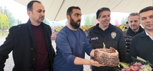 İhbara giden polislere pastalı sürpriz