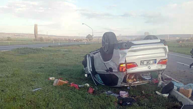 Kırklareli'de iki otomobil çarpıştı; 1 ölü, 4 yaralı