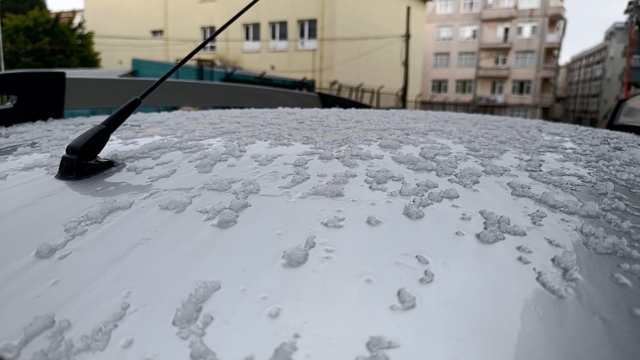 Tekirdağ'da dolu etkili oldu