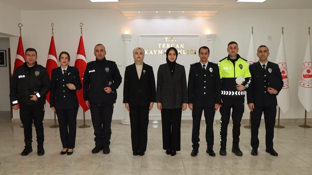 Tercan'da Polis Haftası etkinlikleri kapsamında ziyaretler gerçekleştirildi