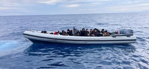 Aydın açıklarında göçmen operasyonu