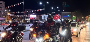 Burdur'da Gazze'ye destek için araç konvoyu oluşturuldu