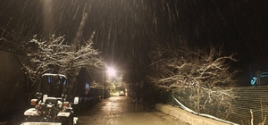 Malatya'nın yüksek kesimlerinde kar etkili oluyor