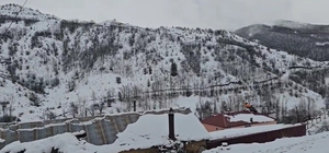 Bahar yerini kışa bıraktı: Erzincan Refahiye’de kar yağışı etkili oldu