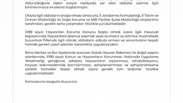 Kemerhisar'daki zehirlenme iddiaları üzerine valilik harekete geçti