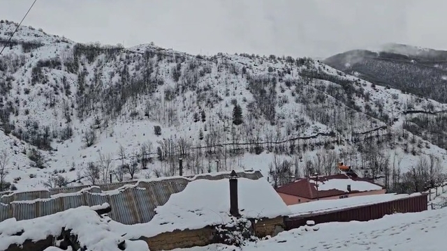Bahar yerini kışa bıraktı: Erzincan Refahiye'de kar yağışı etkili oldu