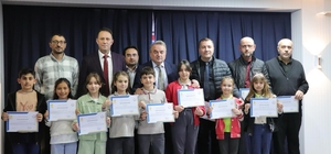 Bilecik'te ‘Maarifin Kalbinde Ramazan' yarışmasında dereceye girenler ödüllendirildi