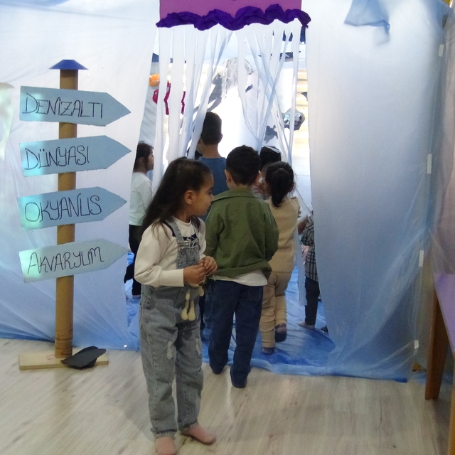 Sınıfını okyanusa çevirdi