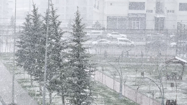 Sivas'ta kar yağışı