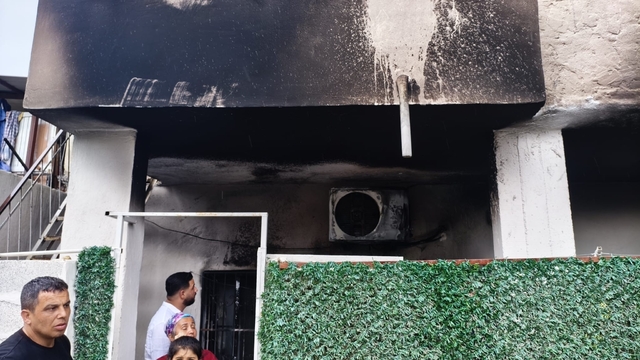 Klima patladı, evde yangın çıktı