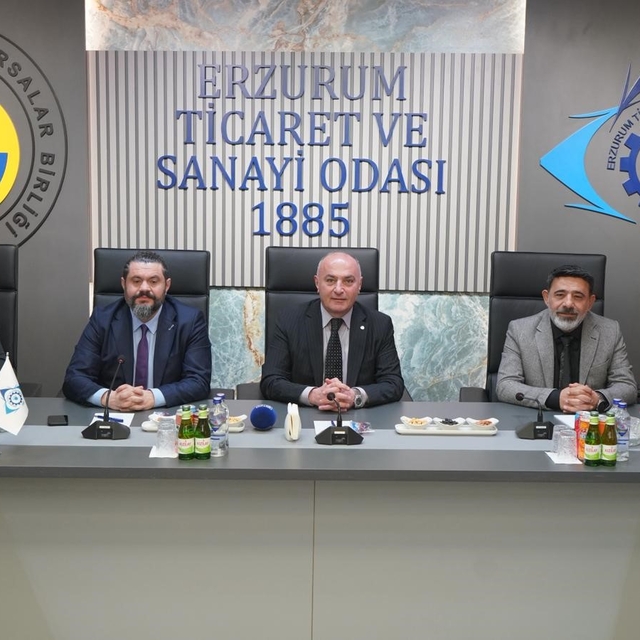 ERSİAD heyetinden ETSO'ya ziyaret: Erzurum'un stratejik önemi masaya yatırı...