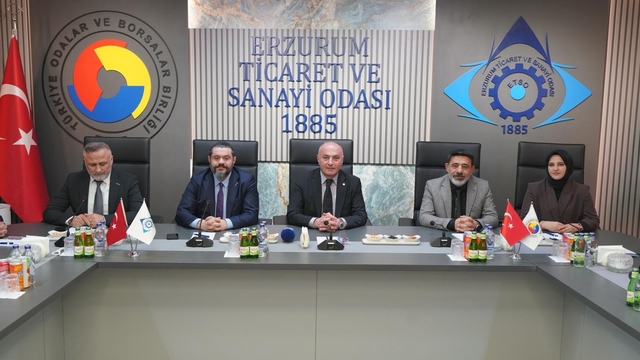 ERSİAD heyetinden ETSO'ya ziyaret: Erzurum'un stratejik önemi masaya yatırıldı