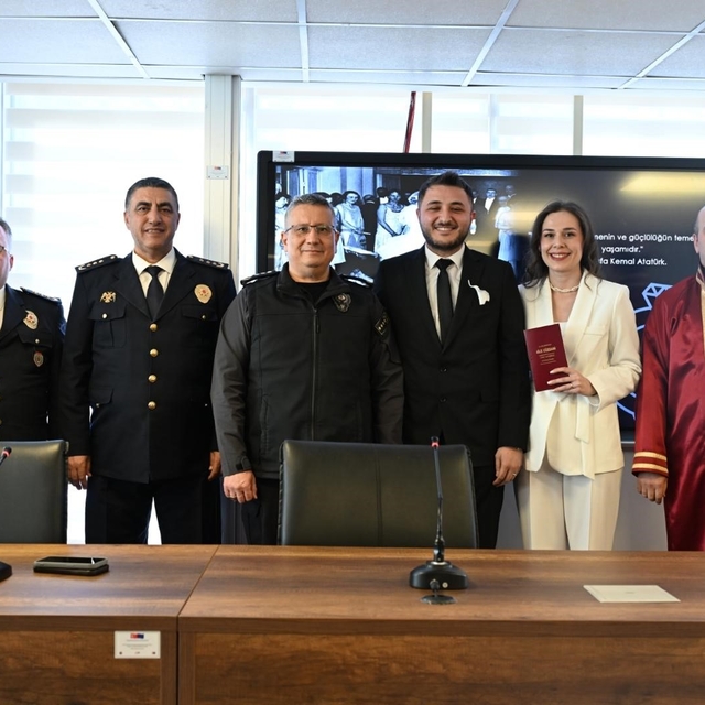 Polis Günü'nde çifte mutluluk, Müberra ve Fatih çifti dünyaevine girdi