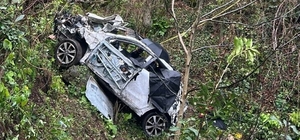 Ordu'da yamaçtan yuvarlanan otomobildeki baba ile kızı öldü