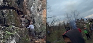 Derecik'te dağda mahsur kalan genç kurtarıldı