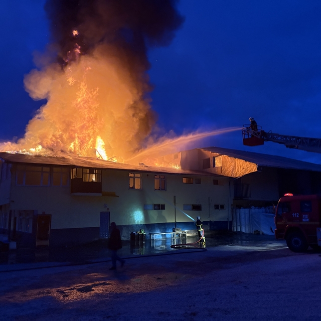 Kastamonu'da fabrika yangını