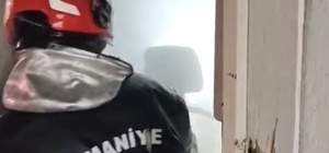 Osmaniye’de tek katlı evde çıkan yangın söndürüldü