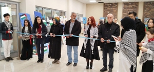 Sivas'ta, Filistin temalı resim sergisi açıldı