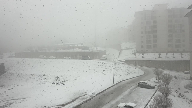 Yüksekova'da nisan ayında kar esareti