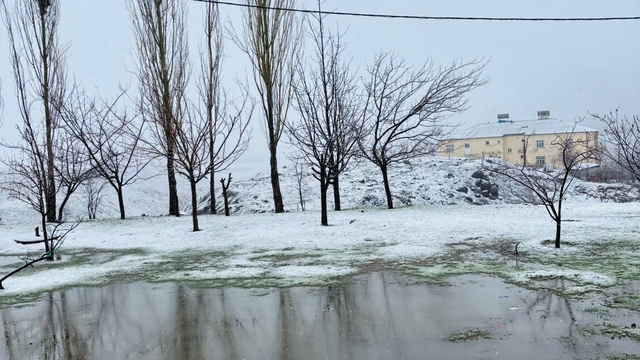 Siirt'in yüksek kesimlerinde kar yağışı