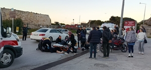 Sinop'ta 3 motosikletin karıştığı kazada 3 kişi yaralandı