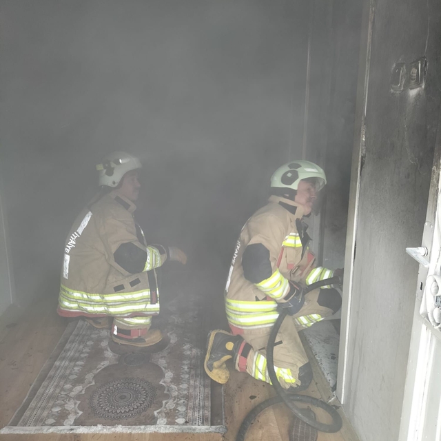 Kahramanmaraş'ta ikamette yangın