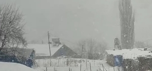 Siirt'te nisan ayında kar sürprizi