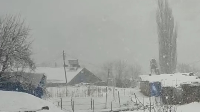 Siirt'te nisan ayında kar sürprizi