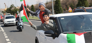 Nevşehir'de Filistin'e destek konvoy düzenlendi