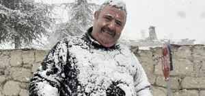 Nisan ayı ortasında Aksaray'da kar yağışı devam ediyor