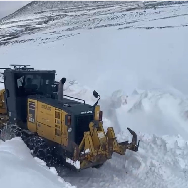 Iğdır'da nisan ayında karla mücadele