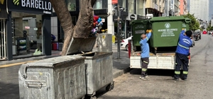 Mersin'in Akdeniz ilçesinde çöp konteynerleri yenilendi