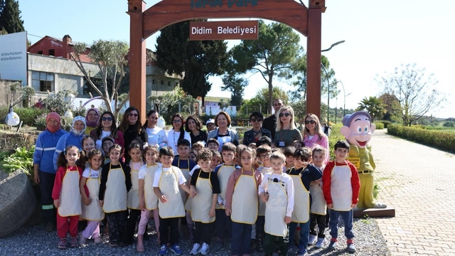 Didim'de çocuklar tarımı uygulamalı öğrendi