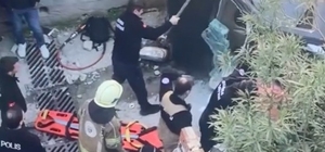 Bursa'da kaza yapan araç merdivenlerden yuvarlandı: 1 yaralı