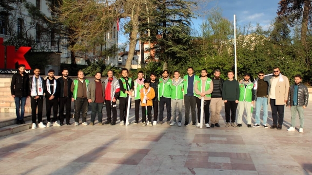 Bilecik'te Filistin'e destek yürüyüşü düzenlendi