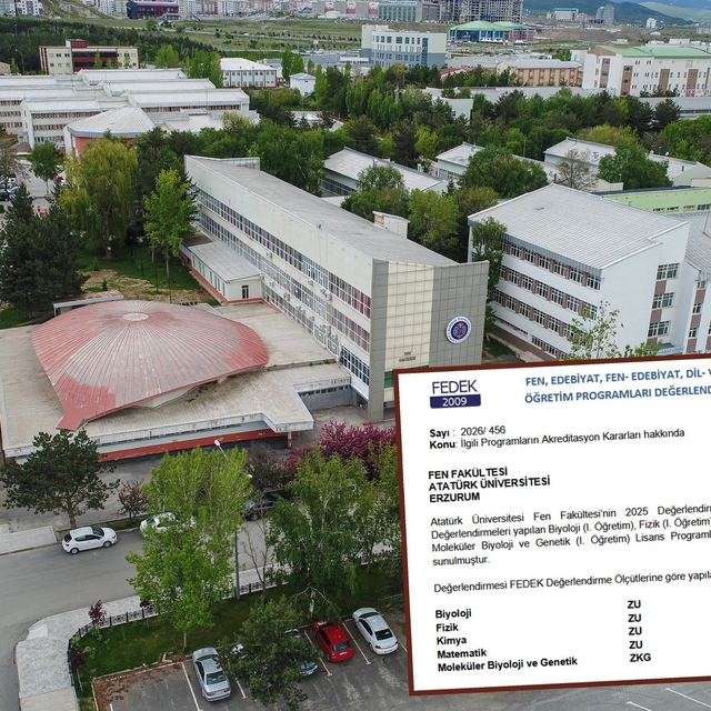 Fen fakültesinin 5 programına FEDEK'ten akreditasyon