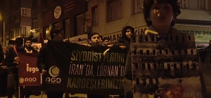 İsrail’in zulmünü protesto etmek için Netanyahu’yu "idam" ettiler