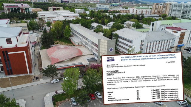 Fen fakültesinin 5 programına FEDEK'ten akreditasyon