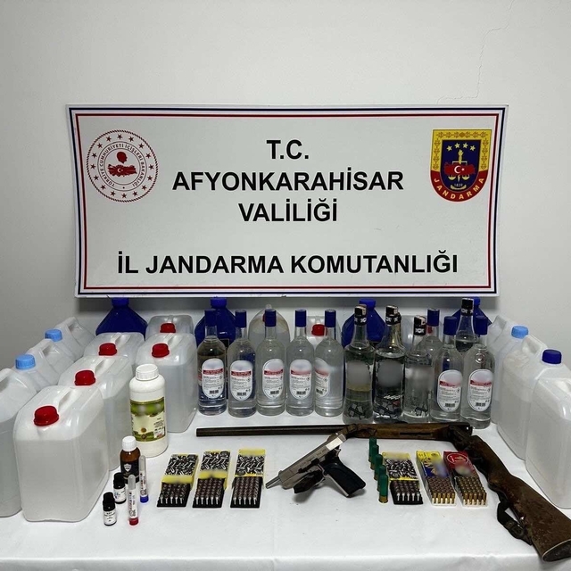 Jandarmadan sahte alkol operasyonu