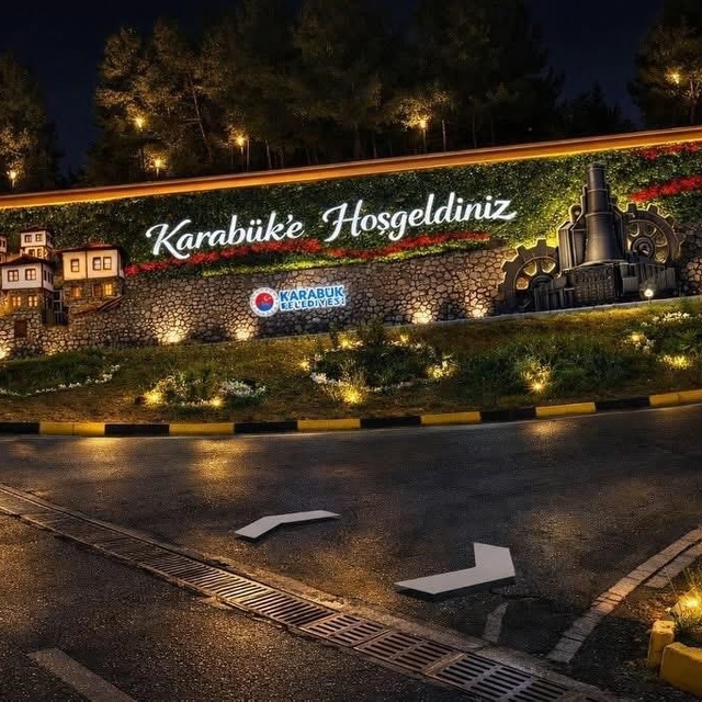 Şehir girişlerine estetik görünüm kazandırılıyor