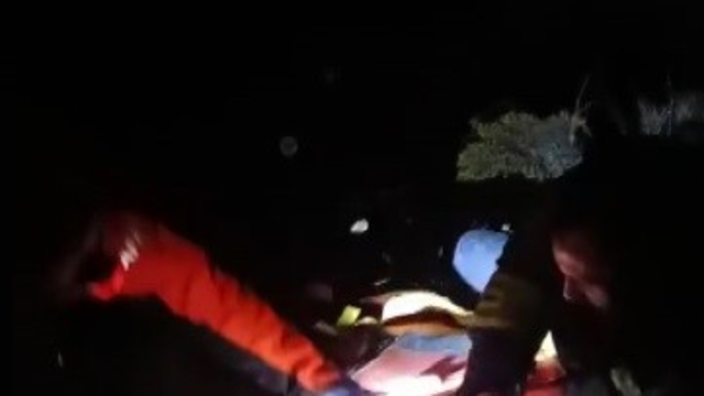 Erzincan'da uçurumdan düşen İran uyruklu vatandaş kurtarıldı