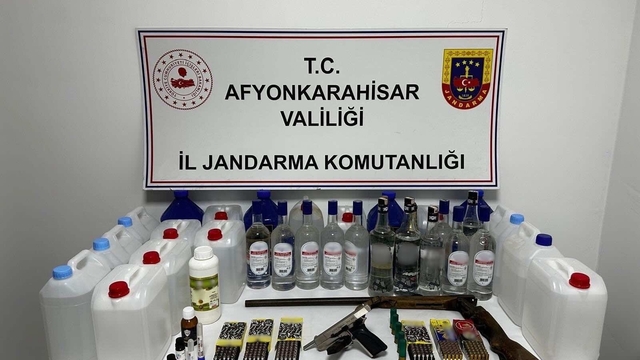 Jandarmadan sahte alkol operasyonu
