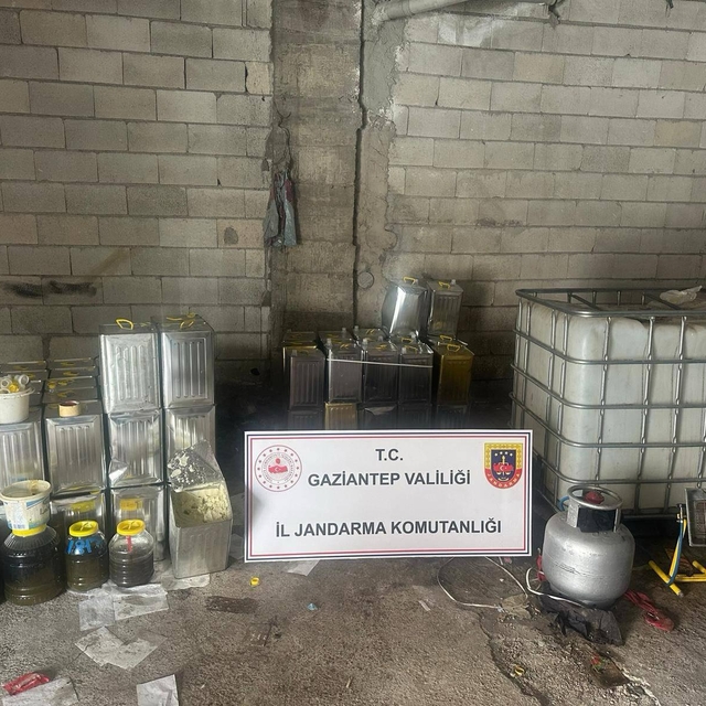 Gaziantep'te 1500 litre sahte zeytinyağı ele geçirildi
