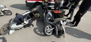 Karaman’da motokuryeler çarpıştı: 2 yaralı