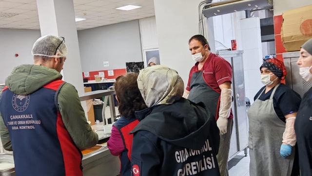 Çanakkale'de yurt yemekhanelerine eş zamanlı denetim