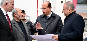 Başkan Geçit, Tecde Mahallesi'ndeki yol yenileme çalışmalarını inceledi