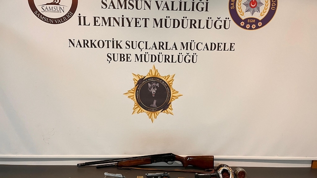 Samsun'da uyuşturucu ve silah operasyonunda 1 şüpheli gözaltına alındı