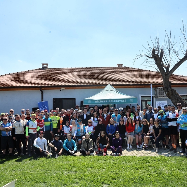 Granfondo Bursa öncesi bisikletliler Nilüfer'de buluştu