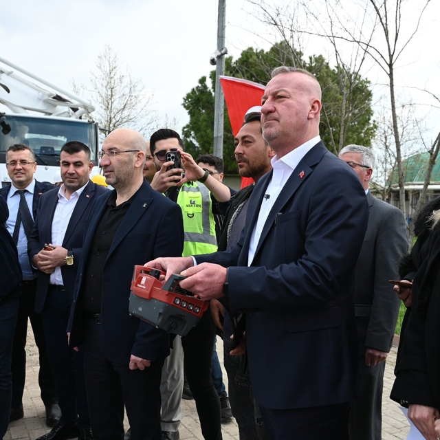 Karacabey'de hamam ve sauna kompleksinin temelleri atıldı