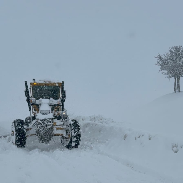 Muş'ta 55 köy yolu kapandı